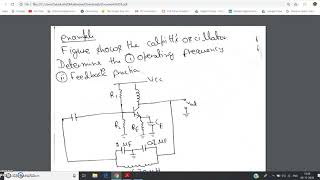 Numerical on Colpitts Oscillator [upl. by Colb859]