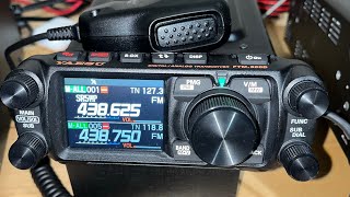 Yaesu FTM500D  akumulator 128V 10Ah  łączność testowa na przemienniku FM Link SR5WP [upl. by Dugaid851]