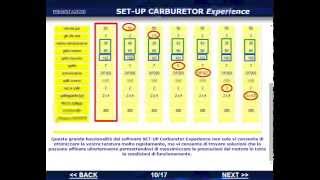 Software SETUP Carburetor  Versione Experience  2015 [upl. by Merras]