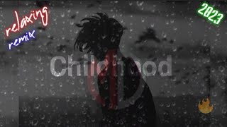 Childhood remix😎  Relaxing🖤 Slowed  reverb  Lofi💥 Chilling beats  Moon Driftz  song [upl. by Neema]