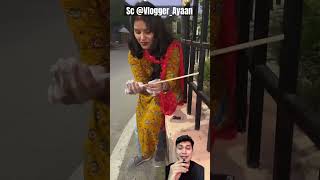 MAKAN PERMEN KAPAS ADIK ⁉️ VloggerAyaan funny comedy holi [upl. by Carolynn]