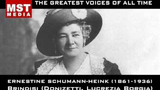 100 Greatest Singers ERNESTINE SCHUMANNHEINK [upl. by Daggna]