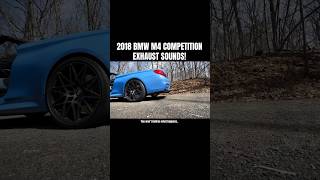 BMW M4 COMPETITION EXHAUST SOUNDS [upl. by Eirovi89]