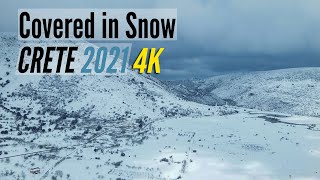 Crete Covered in Snow 2021 [upl. by Hasin]