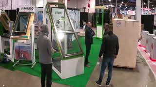 FAKRO  Timelaps stand assembling  IBS Las Vegas 2019 [upl. by Ahtela]