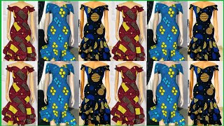 KITENGE SHORT DRESSES DESIGNS  MITINDO MIPYA YA MAGAUNI MAFUPI YA VITENGEPART 2 [upl. by Caia]