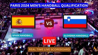 Spain Vs Slovenia LIVE Score UPDATE Today Paris 2024 Mens Handball Qualification Match Mar 15 2024 [upl. by Anihc817]