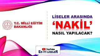 LİSELER ARASI NAKİL NASIL YAPILIR [upl. by Tamer704]