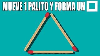 197 MUEVE UN PALILLO Y FORMA UN CUADRADO ¿PUEDES HACERLO FoolBox  Reto de palillos [upl. by Yedrahs695]