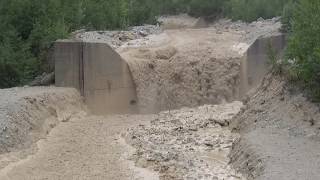 Illgraben 29 06 2020 Lave torrentielle  Murgang  Debris flow [upl. by Dray]