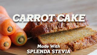 Classic Carrot Cake  Made with Splenda Stevia [upl. by Euton]