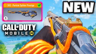 NEW LEGENDARY SKS  PARTICLE PRESTIGE 😍 COD MOBILE [upl. by Annahaj120]