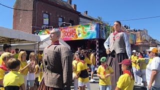 Lessines  Festivités du Cayoteux  Cortège de mini géants 2024 [upl. by Acker]