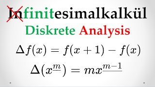 Differenzenrechnung Vom Kalkül der diskreten Analysis [upl. by Harewood]