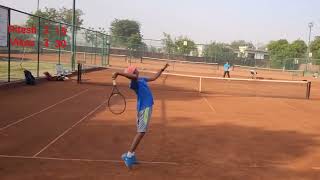 Practice Match on clay court 🔥 Mavi Tennis Academy Noida [upl. by Olrac41]