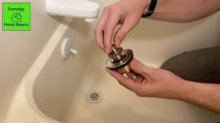 HOW TO REMOVE AND REPLACE A TUB DRAIN [upl. by Annuahsal]