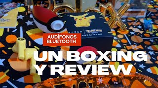 UN BOXING Y REVIEW DE AUDÍFONOS BLUETOOTH MARCA RAZER POKÉMON [upl. by Ermey]