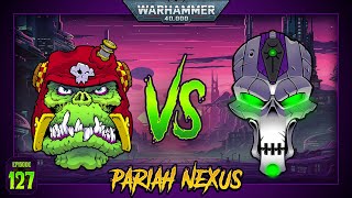 Orks vs Necrons A Warhammer 40k Battle Report  10th Edition 2000pts [upl. by Merri]