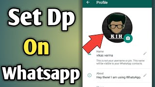 How To Set Whatsapp Dp  Whatsapp Dp Lagane Ka Tarika  How To Set Dp On Whatsapp  Set Whatsapp Dp [upl. by Christina]