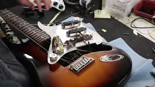 How to Install a Loaded Strat Pickguard [upl. by Ikin]