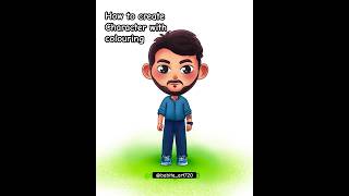 🎨🤗Learn how to create character😱 🎨😱shortscharacter [upl. by Iverson356]