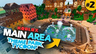 Building BENNYS MOVIE PARK in Roblox  Theme Park Tycoon 2 • 2 [upl. by Ainesy145]