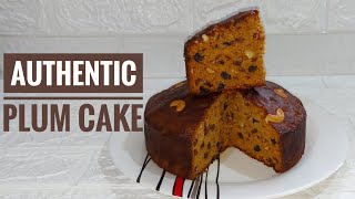 Plum cake recipe  alcohol soaked plum cake wine fruit cake  Yum Bakes [upl. by Elizabet]