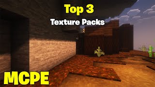 Top 3 Texture Packs for MCPE 120 [upl. by Merriam725]