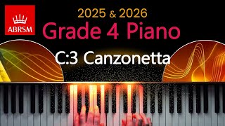 ABRSM 2025 amp 2026  Grade 4 Piano Exam  C3  Canzonetta  Raymond Yiu [upl. by Iral]