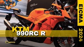 KTM è lora della 990 RC R bicilindrica sportiva con aeropack da MotoGP EICMA 2024 [upl. by Hyacinth699]