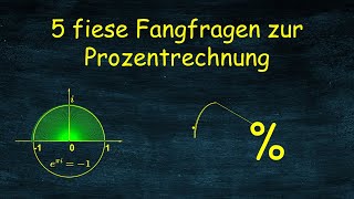 5 fiese Fangfragensimple Grundlagenfragen zur Prozentrechnung aus einem Vorstellungsgespräch [upl. by Aluk346]