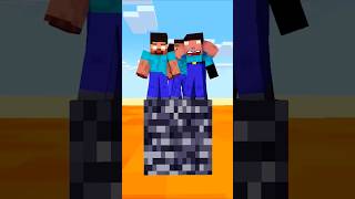 HELP Herobrine And His Friends To Stop The Bedrock Sinking friendship shorts trending anime [upl. by Buchheim]