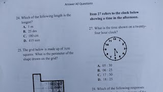 MATHS CXC 2024 PAST PAPER SOLUTION [upl. by Llevron]