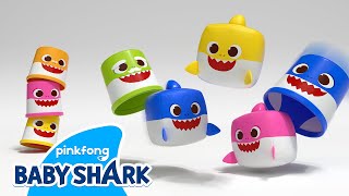 Find the Shark Family in the cups  WowWee Toys  Pinkfong Baby Shark [upl. by Lotsirk]