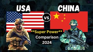 Military ComparisonUSA vs ChinaMilitary Power ComparisonUSA vs China [upl. by Eob741]