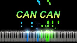 Offenbach  Can Can Piano Tutorial [upl. by Godard471]