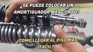 como bajar la suspensión trasera de mí moto  que hacer para llegar al piso más fácil [upl. by Yrogerg829]