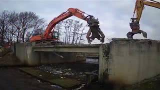 Timelapse vervanging brug Krompad [upl. by Staford]