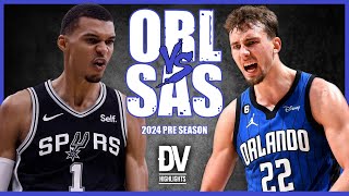 Orlando Magic vs San Antonio Spurs Full Game Highlights  October 09 2024 [upl. by Etnovaj]