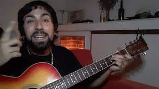 Artefacto Gustavo Cerati  tutorial para guitarra acústica [upl. by Gnuy]