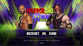 WWE 2K22 Ricochet vs Kane [upl. by Ada]