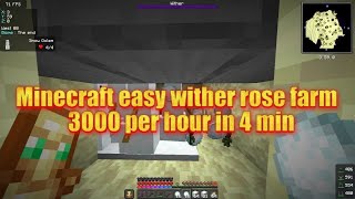 Minecraft easy wither rose farm [upl. by Kcirevam]