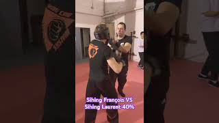 Combat à 40 entre les 2 Sihing 🙀 training wingchun combat [upl. by Partan]