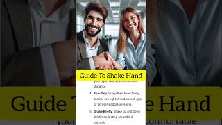 Simple guide To Shake Hand shakehand personalgrowth [upl. by Enrichetta857]