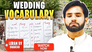 Wedding vocabulary with urdu meaning  Shahzad Munir [upl. by Rubie309]