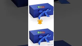 1000 vs 2000 choose gift box 🎁🎁 [upl. by Leasa]