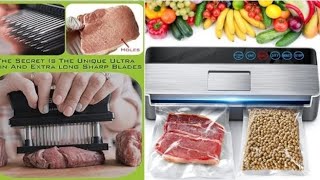 Vacuum Sealer Machine Full Automatic Food Sealer Special meat tenderizer tool 48 blades [upl. by Kitty]