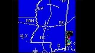 Jackson MS Radar on The Weather Channel 11390 [upl. by Kiele471]