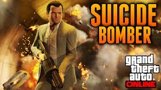 GTA 5 Suicide Bomber Trick  How To Place Sticky Bombs On Other Players GTA 5 Tricks [upl. by Tennos]