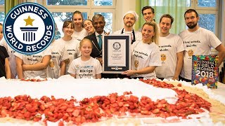 Therese Lindgrens largest vegan cake  Guinness World Records Day [upl. by Yeliac464]